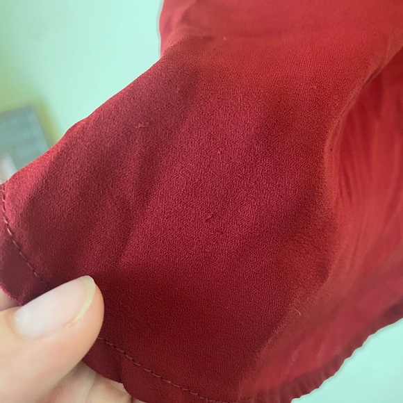 Lily White Open-back Semi-sheer Blouse - Picture 6 of 6